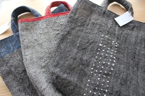 クウプノオト 麻バッグ 未使用クウプノオト手織りバッグ