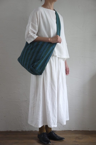 HARAPPA 会津木綿 普通のパンツ Mサイズ(すいか縞) harappa 会津木綿