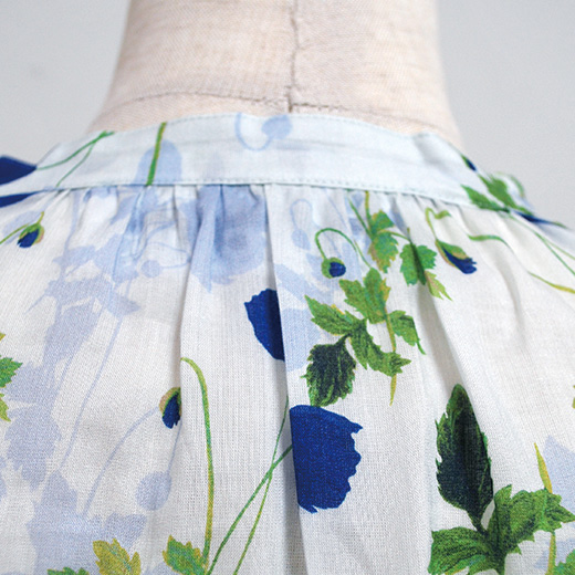 LA MARINE FRANCAISE リバティプリントシャーリングブラウス