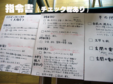 指令書