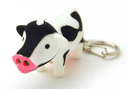 かわいいヤツがやってきました 牛さんキーホルダー オオタ君のつぶやき