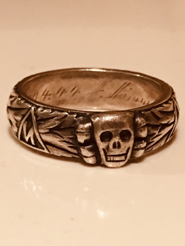 髑髏名誉指輪 1943年物。ミリタリー スカルアンティーク | www