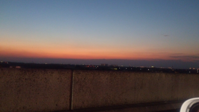 アクアラインからの夕日