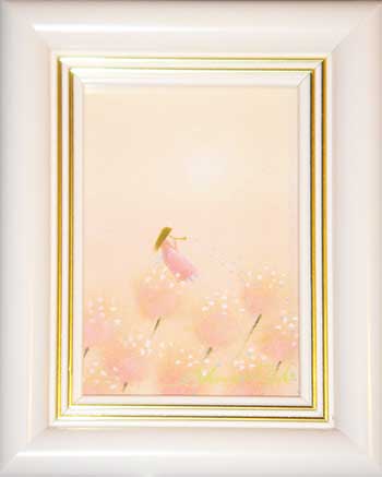 人気絵本作家 葉 祥明 「気球にのろう」 限定 ジークレー版画の