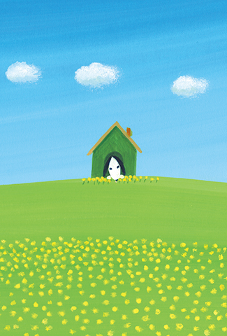 新商品のご紹介：ポストカード＜絵本『ジェイクから10のお願い』＞より