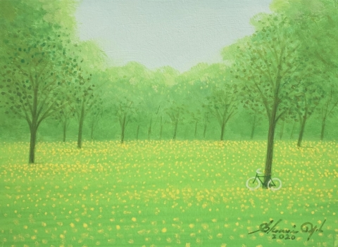 葉祥明 「お花畑のフェアリー」 ジクレー サイン有 限定300部 絵本作家 葉祥明 「お花畑のフェアリー」 ジクレー サイン有 限定300部
