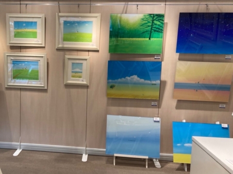 葉祥明 版画 サンセットイブニング 絵画 葉祥明 High land scape 版画 インテリア : 絵画生活