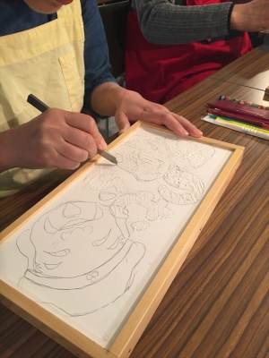 こて絵で表札をつくりました◎ | 八ヶ岳美術館だより