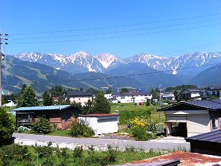 絶景の白馬の山々