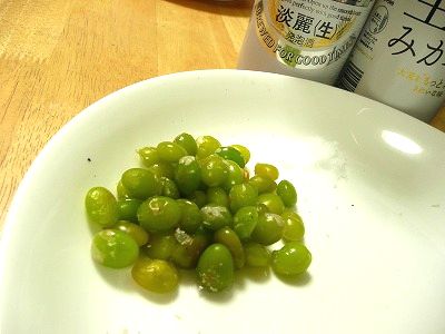 銀杏とビール