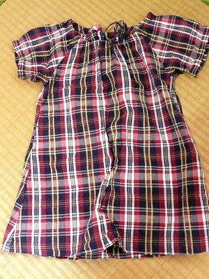 小さくなった娘のスモッグブラウス