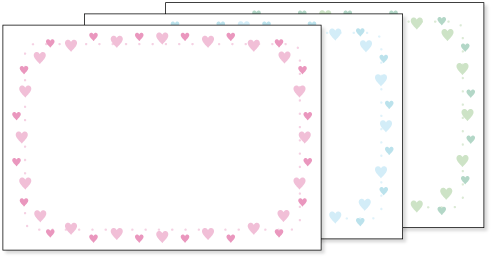 メッセージカード 枠 無料テンプレート素材ダウンロード ちびむすブログ