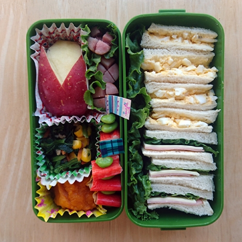 高校生弁当 サンドイッチ