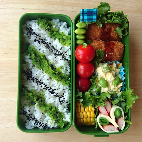 高校生弁当 しその実ごはん