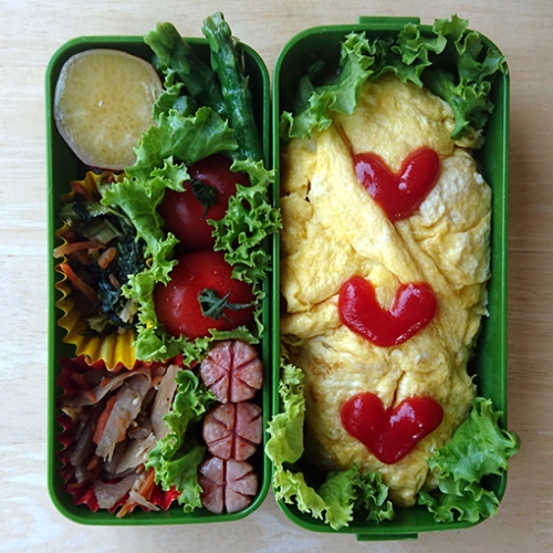 高校生弁当 オムライス
