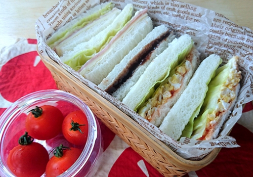 高校生弁当 サンドイッチ