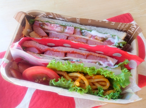 高校生弁当 サンドイッチ