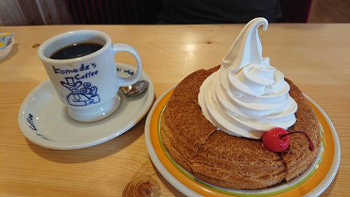 コメダ珈琲 江別一番町店で食べたシロノワール
