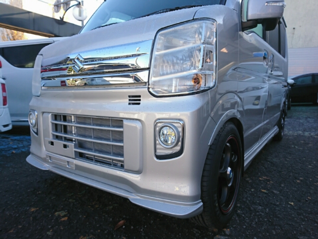 新車取り外し エブリィ DA17W フロントフェンダー モス
