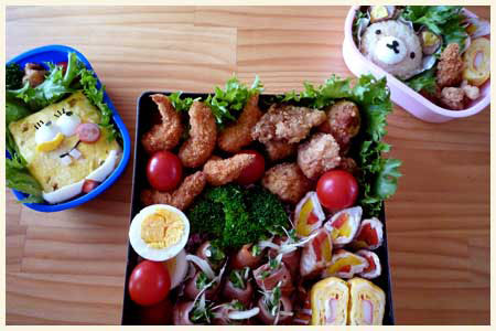 キャラ弁 スポンジボブ リラックマ