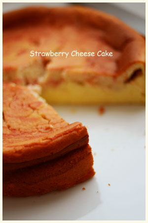 苺のチーズケーキ