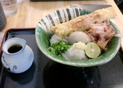 ビッシバシ味玉ちく天ぶっかけ