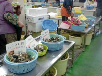 五味の市 牡蠣の販売