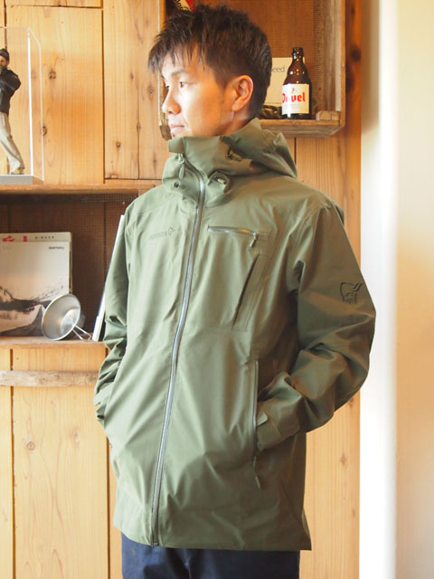 美品 ぶし norrona ノローナ フィンスコーゲンゴアテックスジャケット 