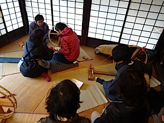 糸紡ぎ教室
