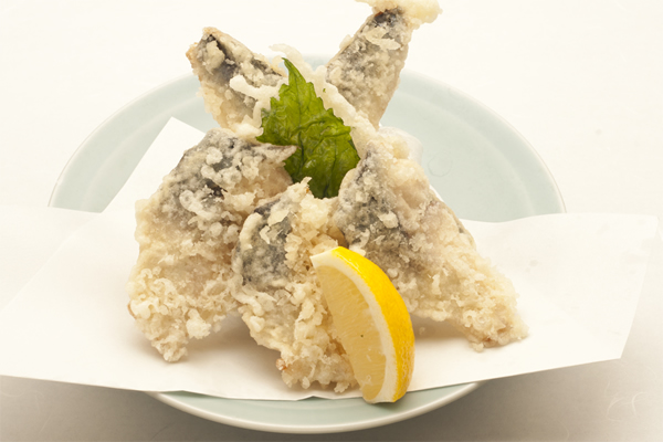 季節の天ぷら 秋鯖と秋刀魚・鰯