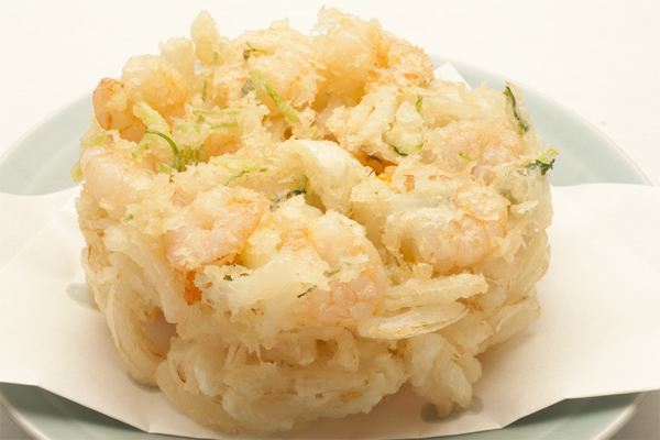 季節のかき揚げ ゆり根と小海老