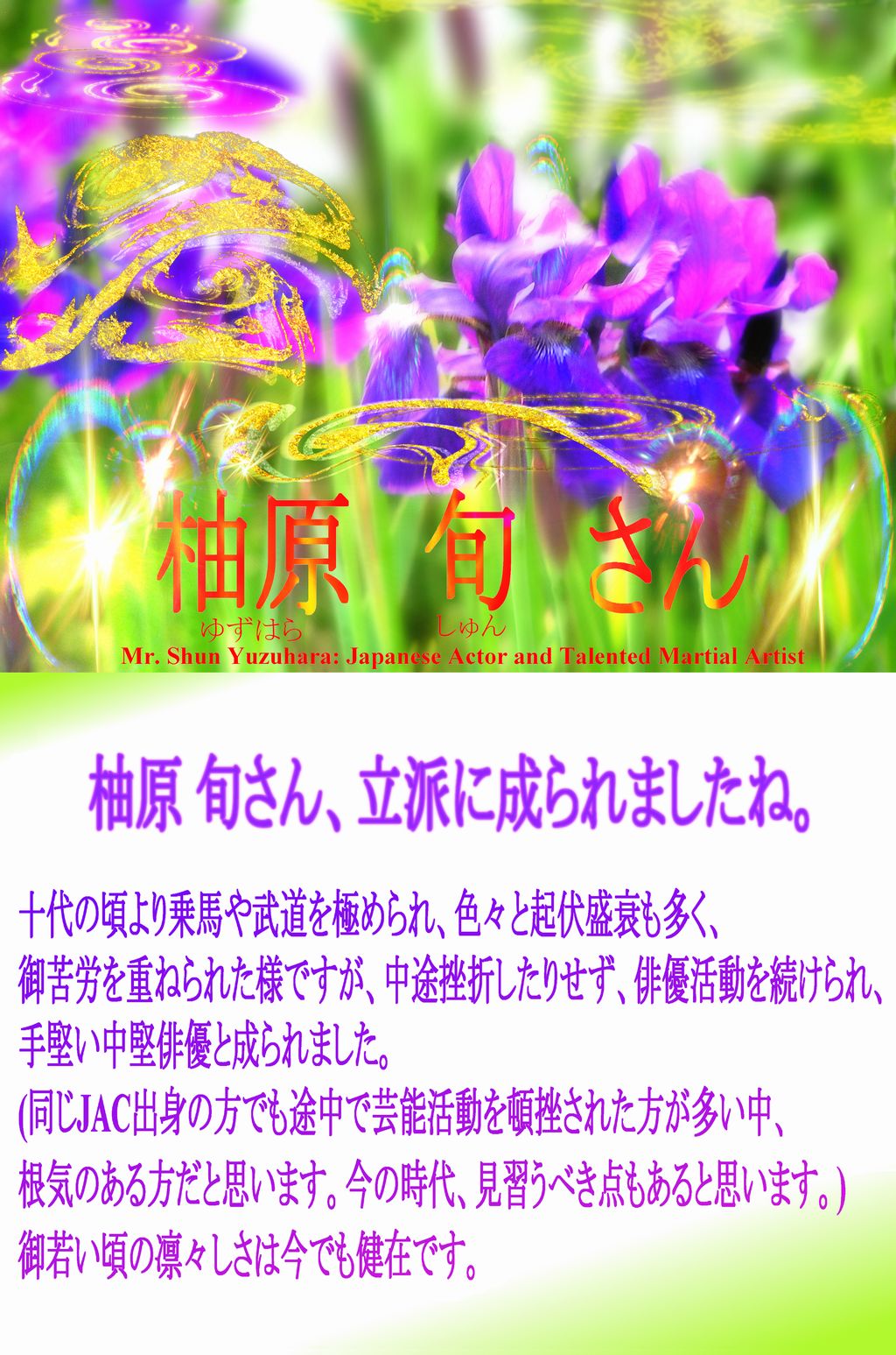 花のアヤメの写真