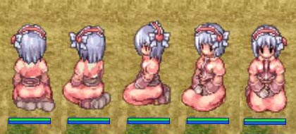 ハートのリボンのヘアバンドのグラ