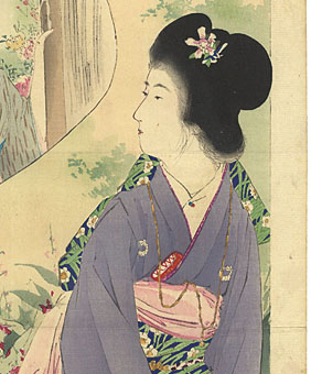 【掛軸】鏑木清方「美人画」工芸 燕子花 掛軸】鏑木清方「美人画」工芸 燕子花 - 書