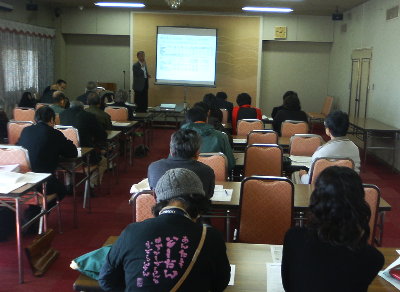 設楽ダム訴訟の中間報告会(蒲郡市民会館にて)