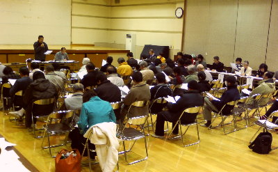 設楽ダム住民討論会(設楽町・特産物振興センターにて)