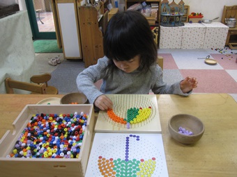 今日の3歳児さん あそびのアトリエ リボンクラブ 熊本中央ルーム