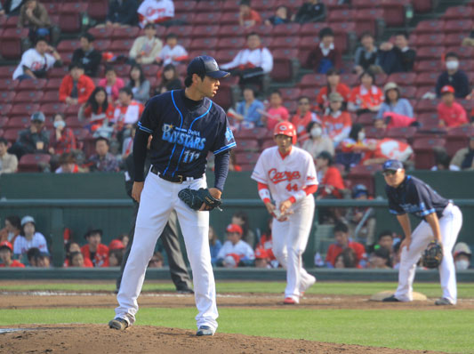 冨田投手。