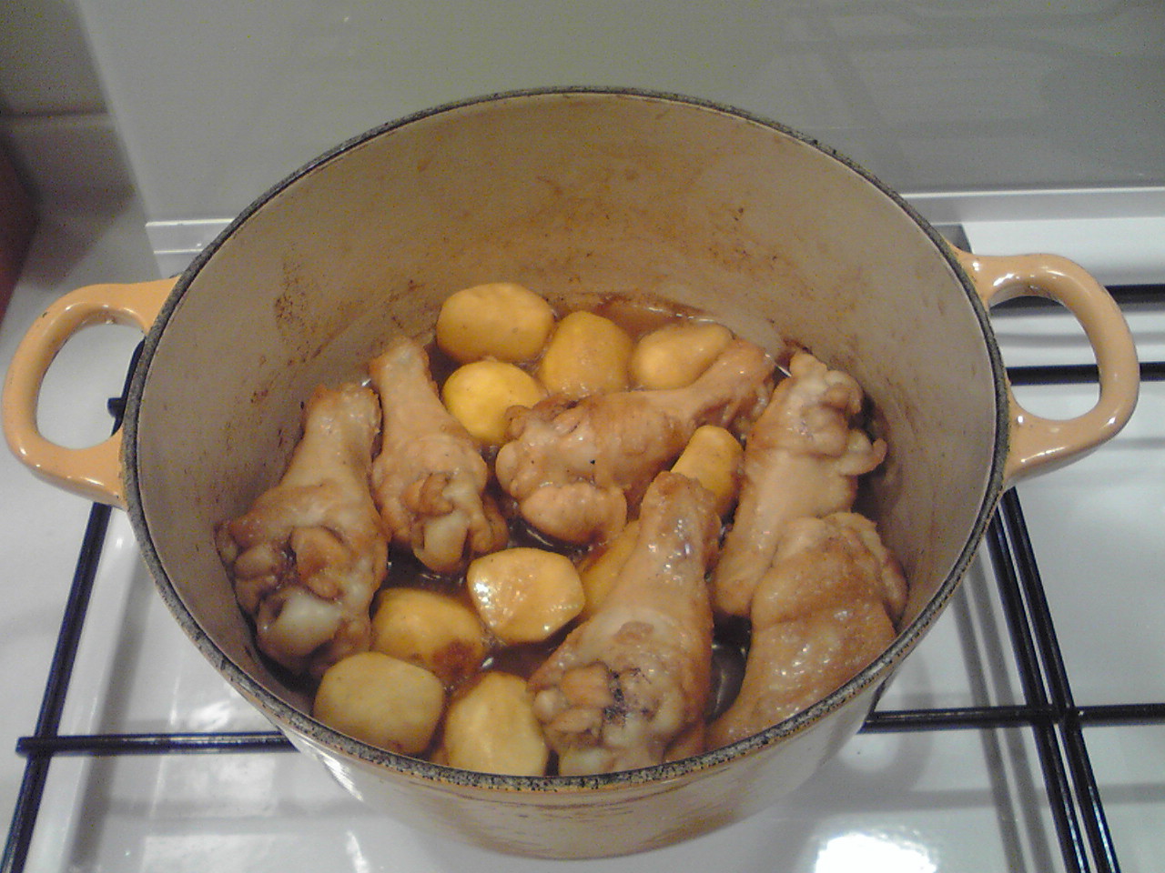 鶏肉と栗の煮物