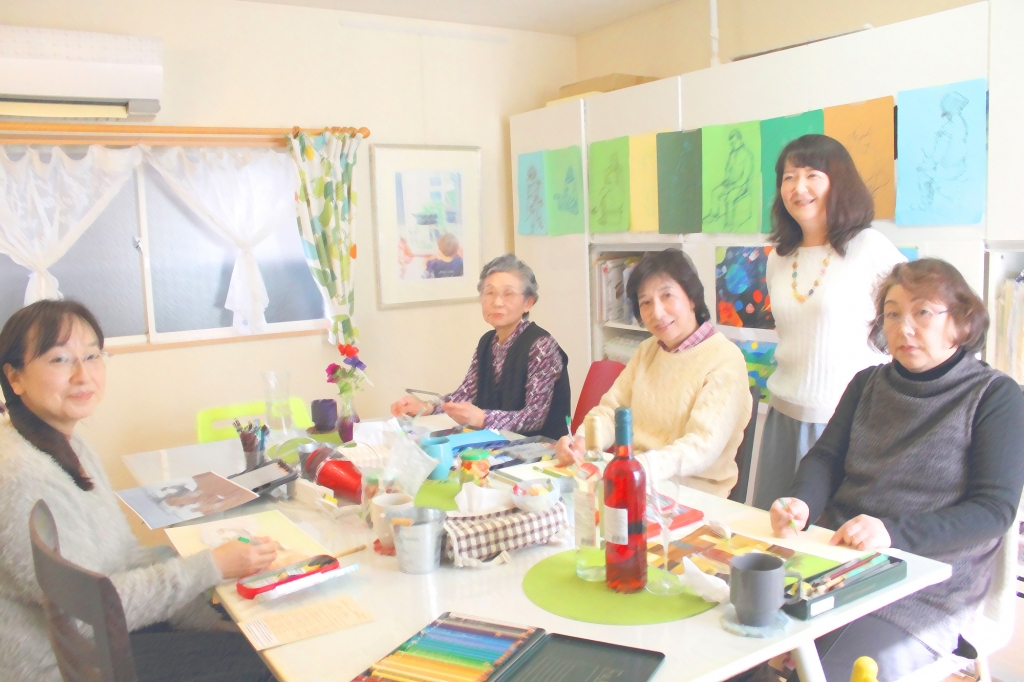 大人水彩色鉛筆の皆さん