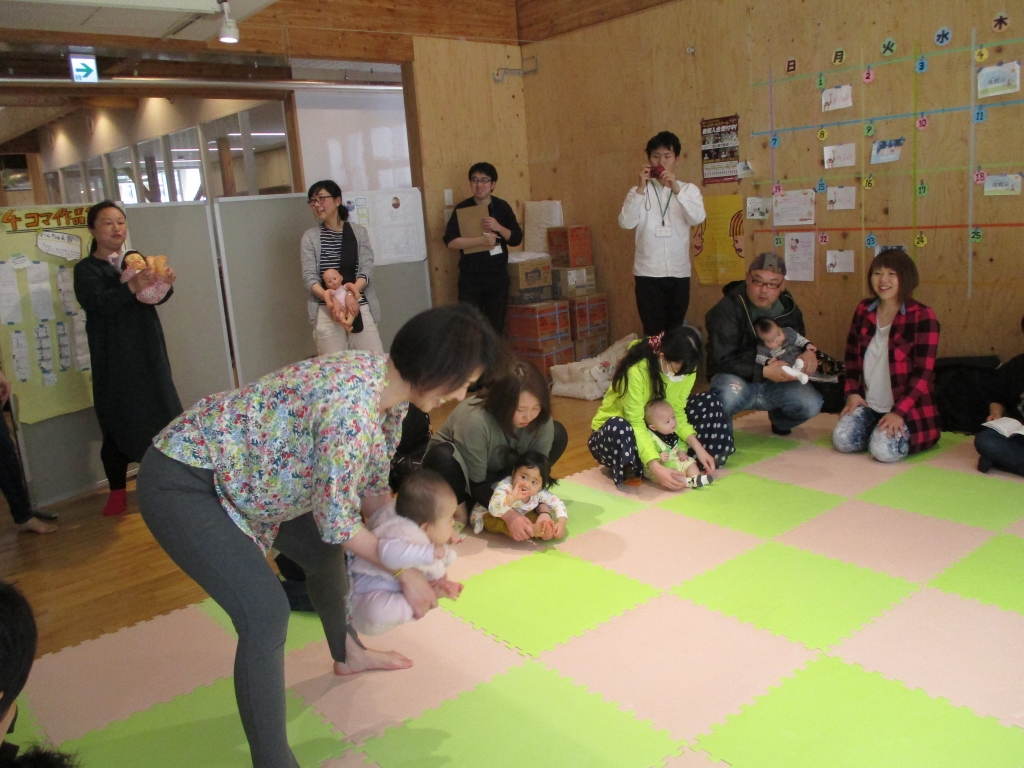 ブーラブーラ親子の姿勢