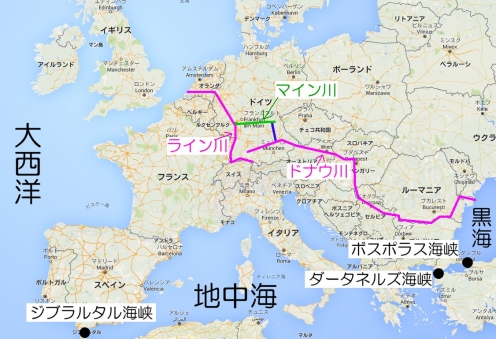 川 川 ライン ドナウ