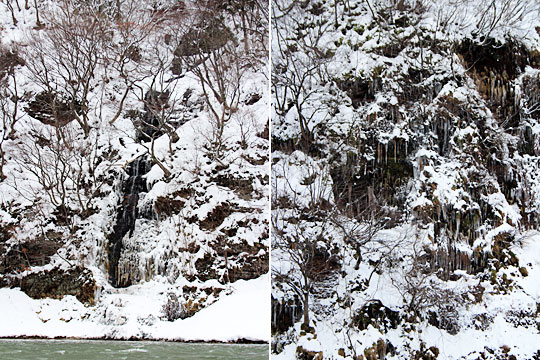 最上川舟下り雪景色