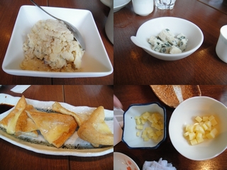 ポテトサラダとチーズ入り焼き油揚げ