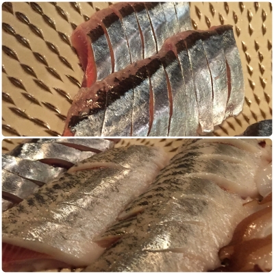 秋刀魚と鰯のお刺身