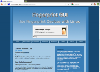 Finger-Print GUI site
