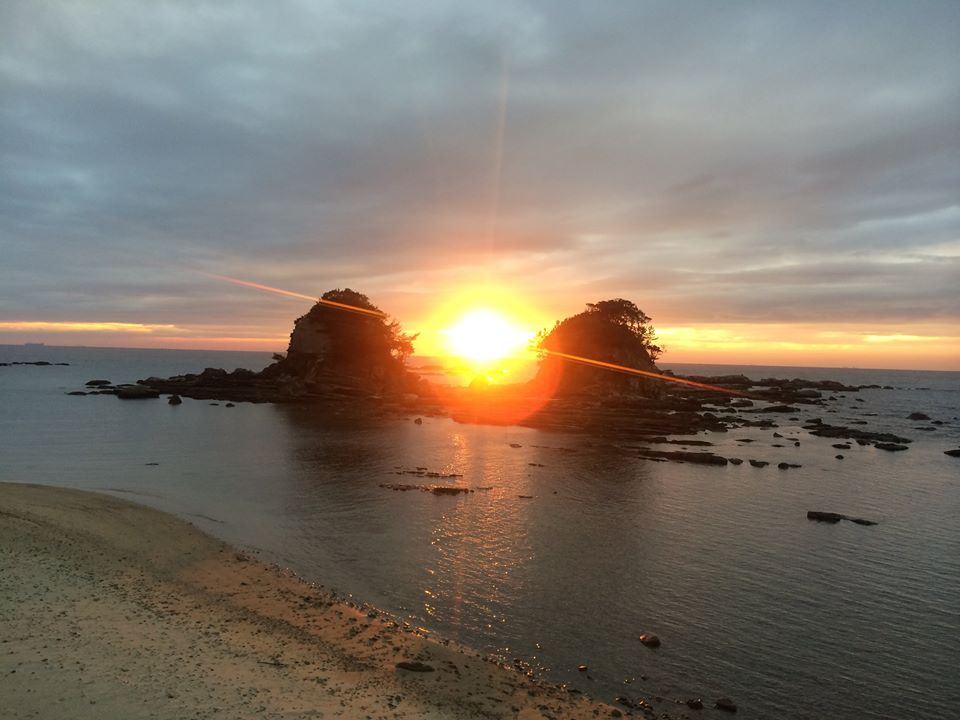Calm前の夕陽