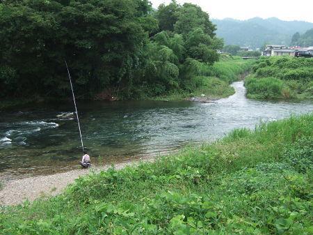 鮎釣り