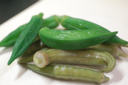 オクラ茹でた後