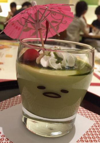 ぐで抹茶プリン